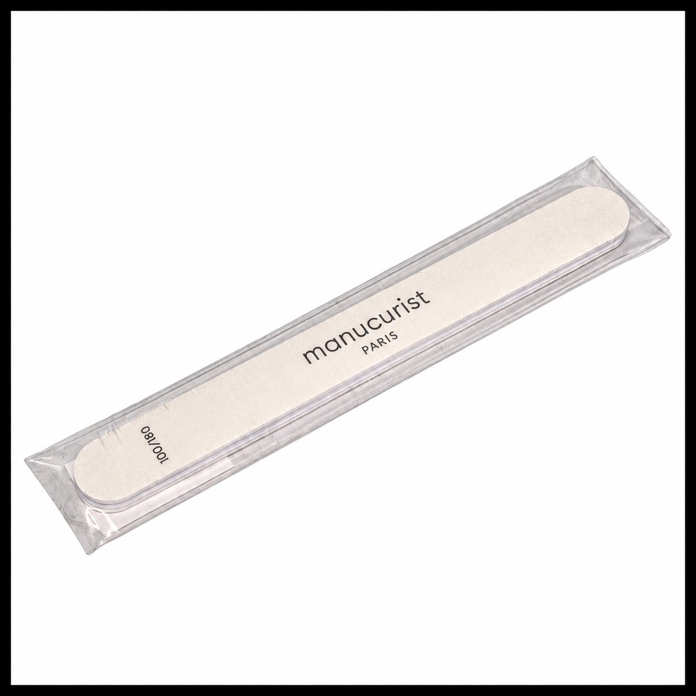 Manucurist Paris Professional Nail File 100/180 Grit Dual Sided #12354 New